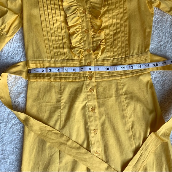 BNWOT Vintage Antilia Femme Yellow Tuxedo Dress - Picture 12 of 13
